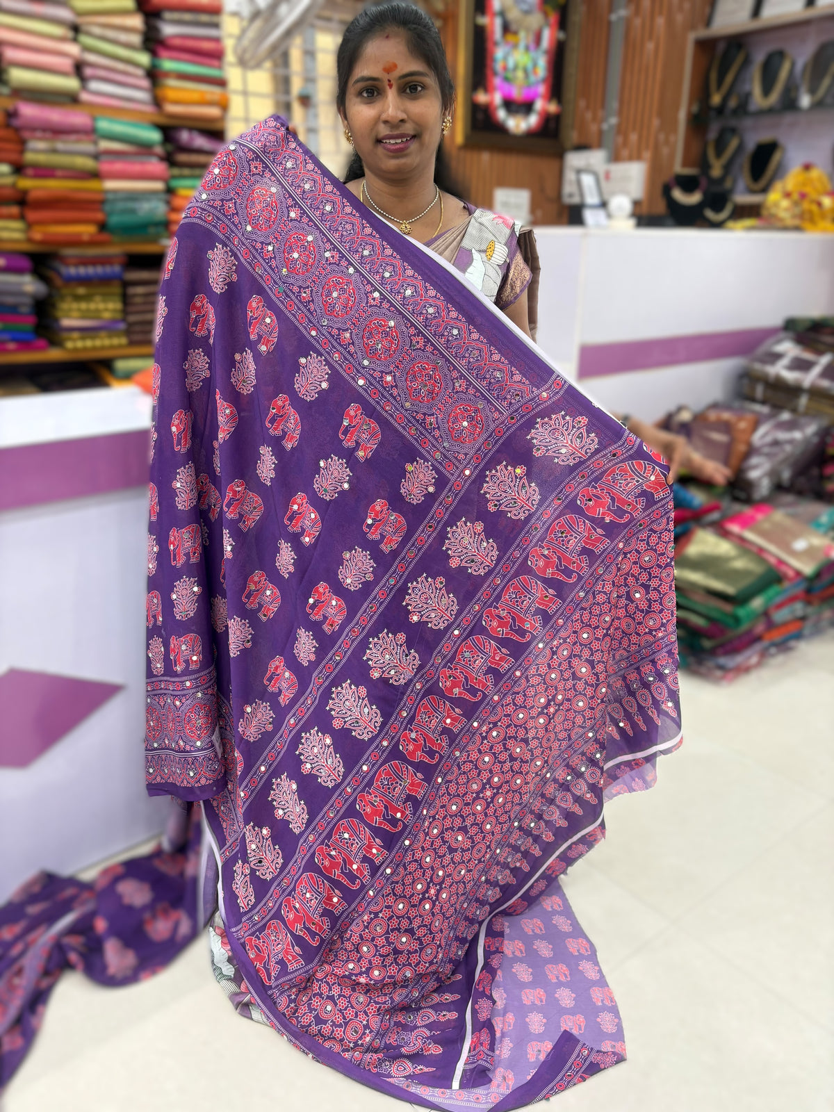Ajrakh Print Sarees