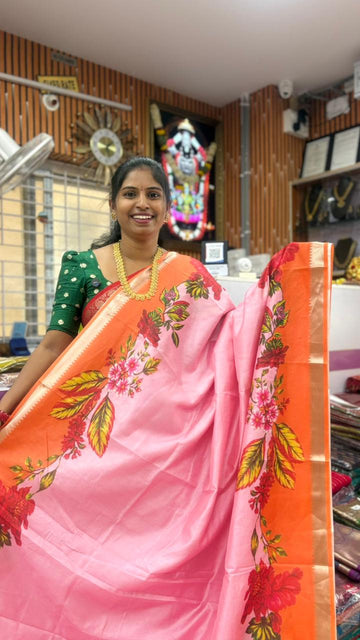 Semi Mangalgiri Saree