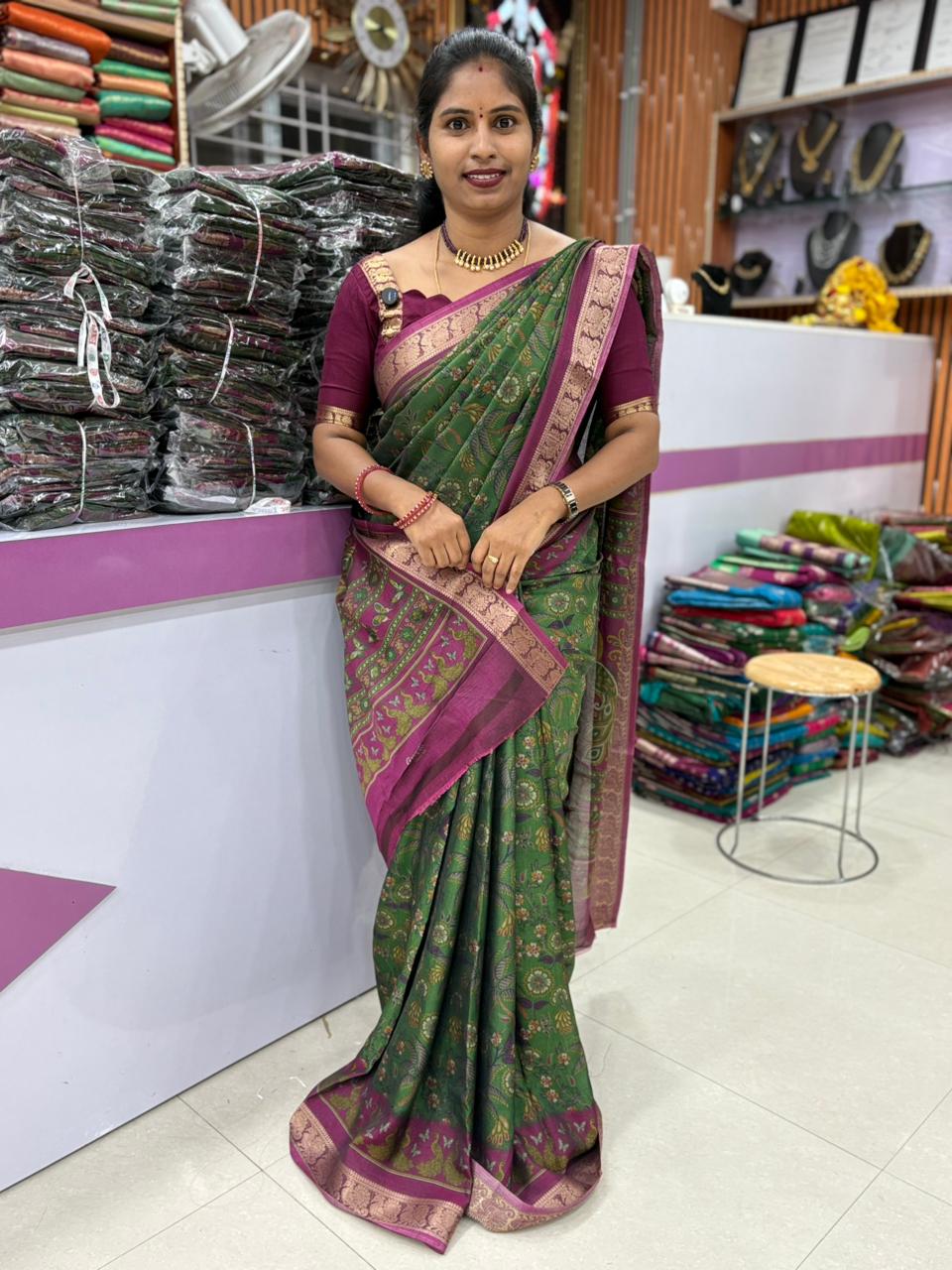 Maheshwari Silk Saree