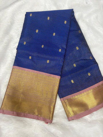 Banarasi Vinatge Cheaks Saree