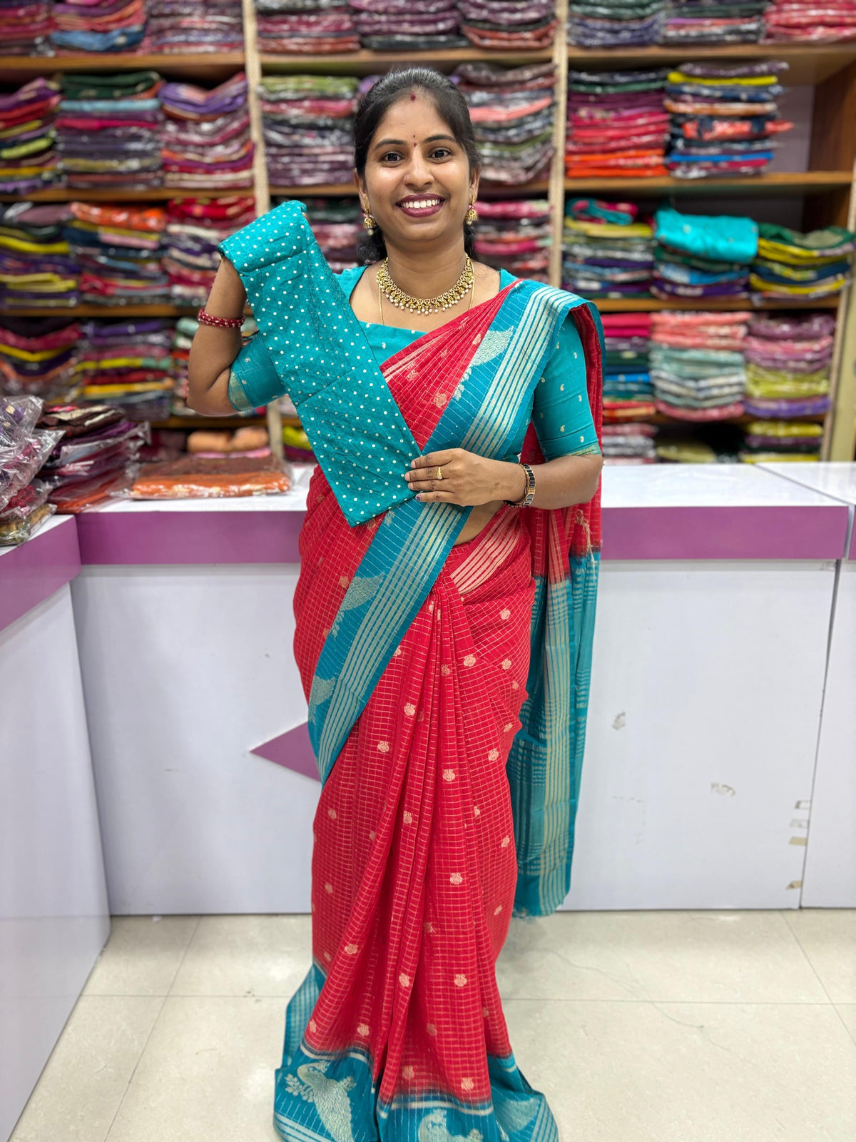 Semi Mysore Silk saree