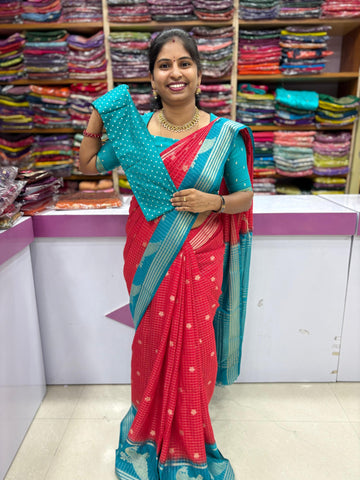 Semi Mysore Silk saree