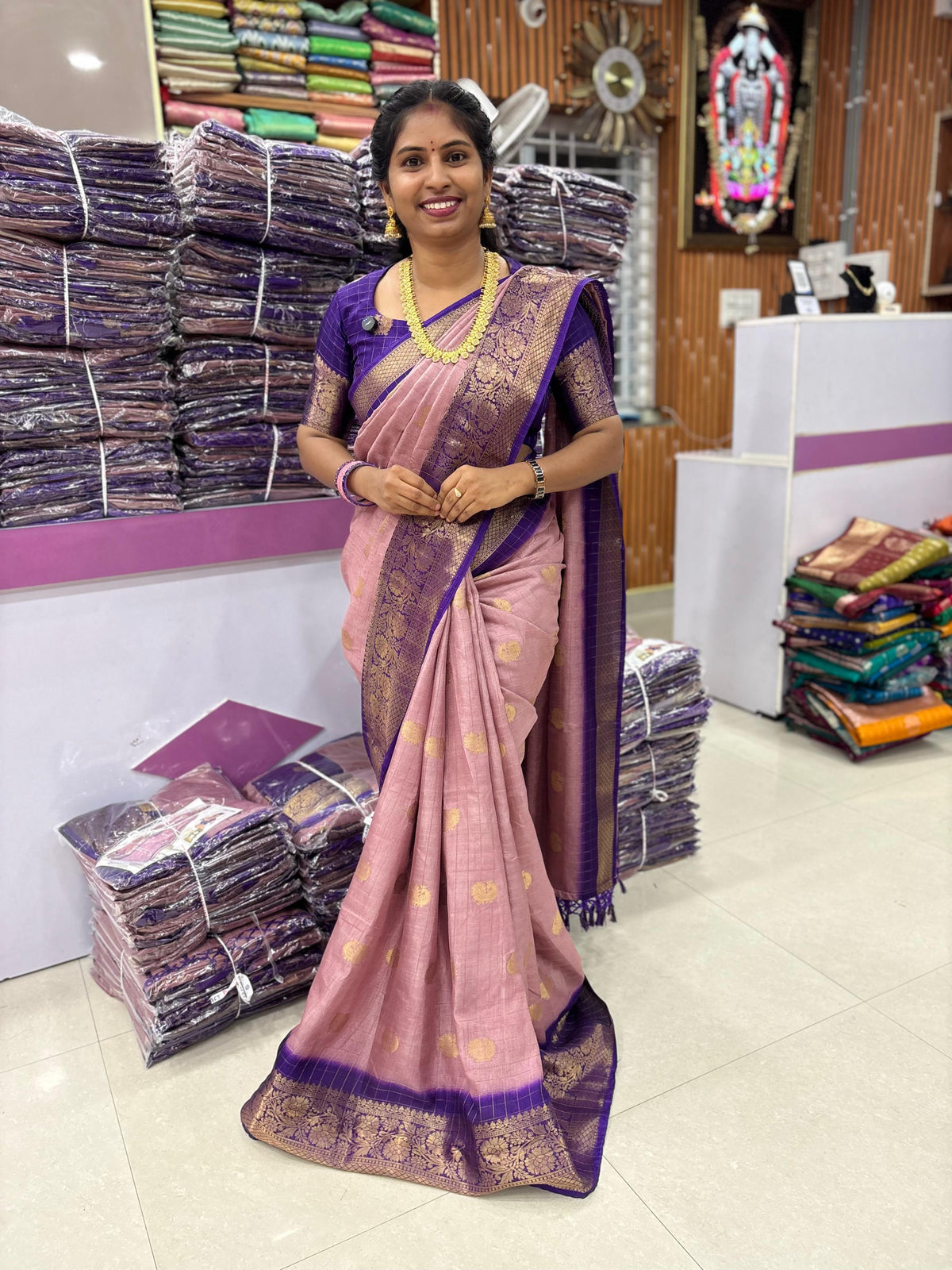 Mangalgiri Checks Saree