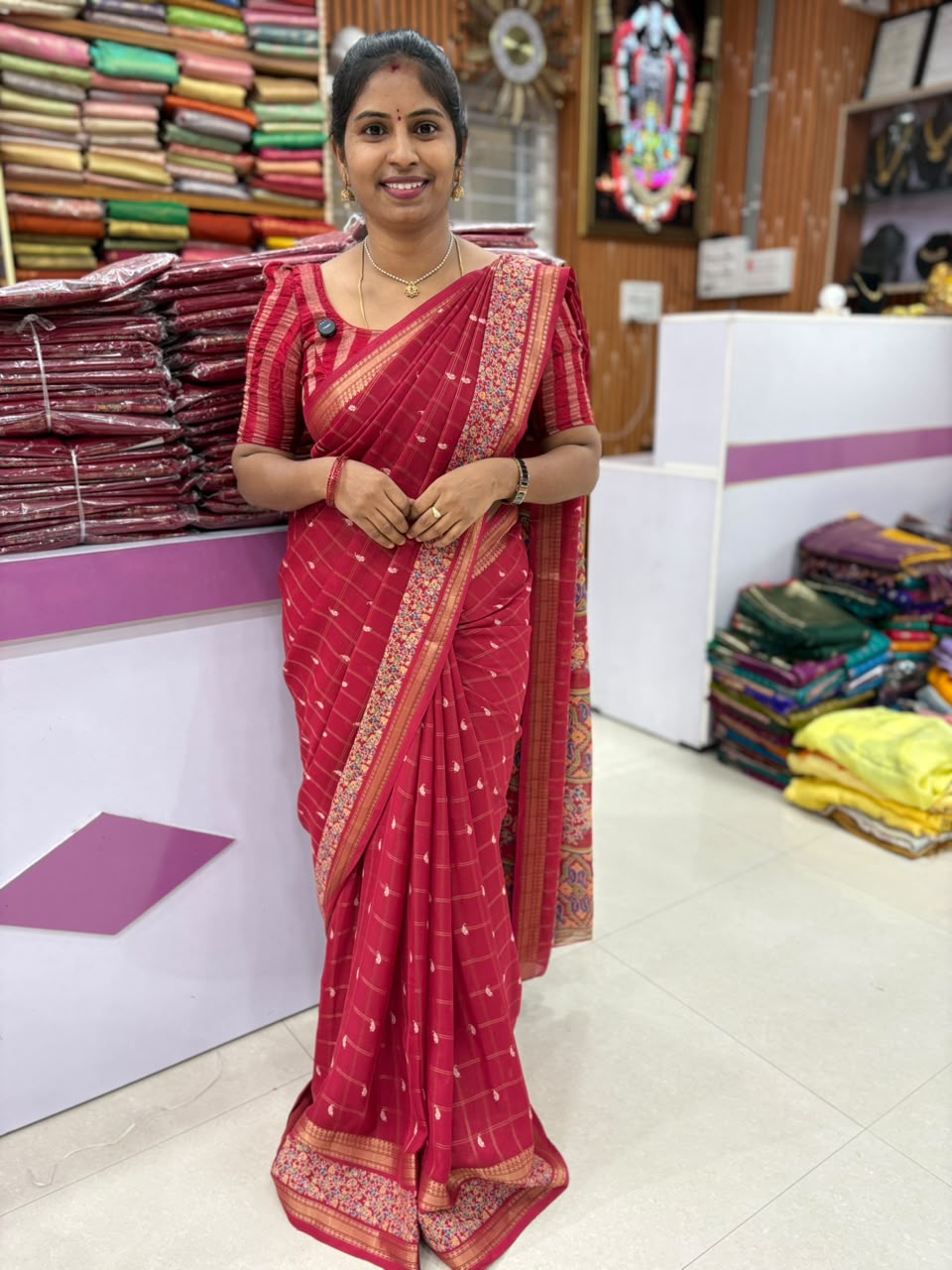 Georgett saree