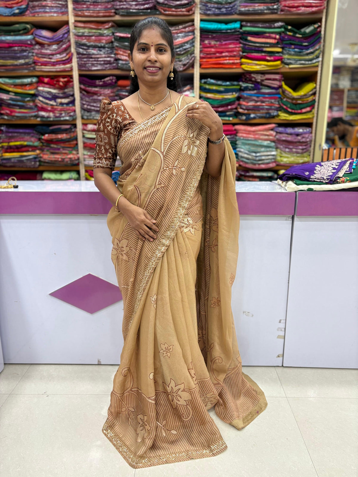 Space Silk Saree