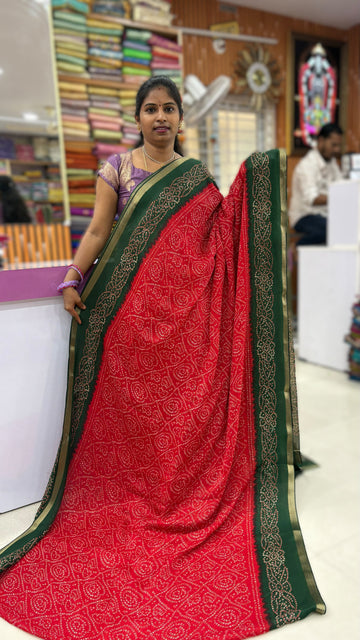 Bandhani Georgette saree