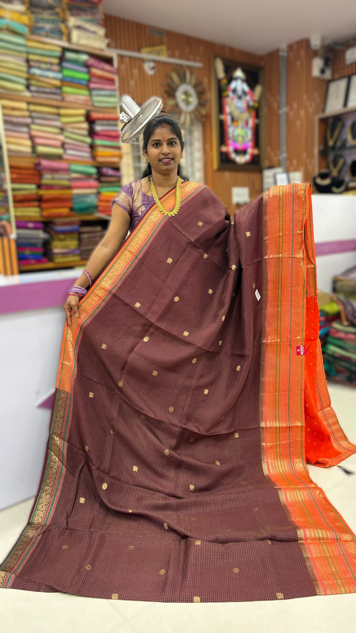 Banarasi Vinatge cheaks sarees