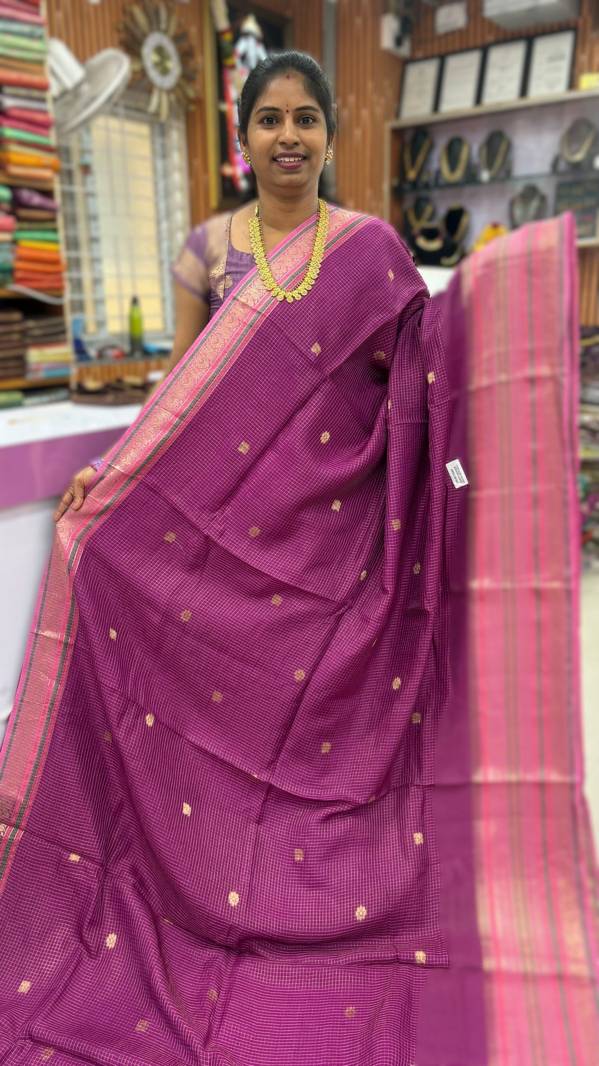 Banarasi Vinatge cheaks sarees