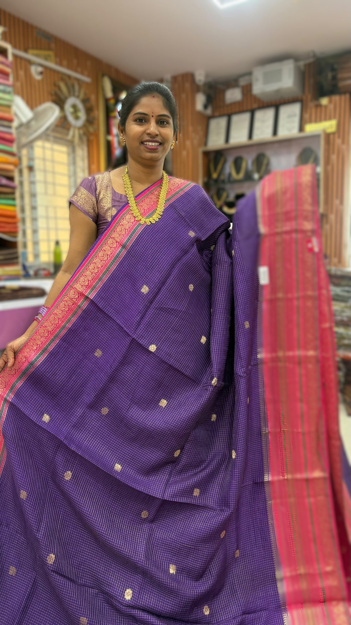 Banarasi Vinatge cheaks sarees