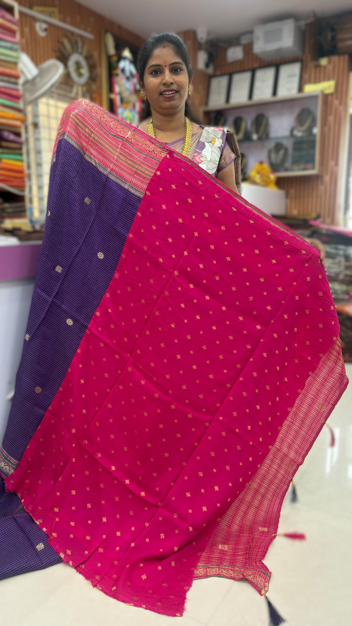 Banarasi Vinatge cheaks sarees
