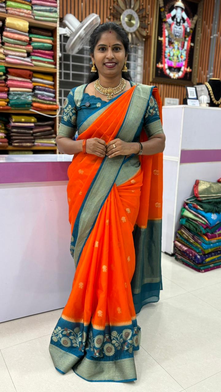 Green Mango Saree